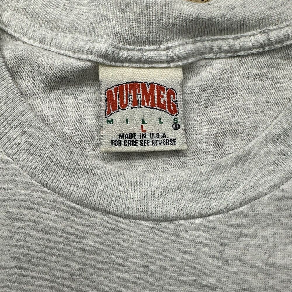 Vintage Carolina Panthers T-Shirt Large Nutmeg 1993 Double Sided USA Made - Picture 3 of 11